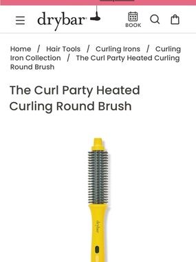 Drybar Yellow Heated Curling Round Brush